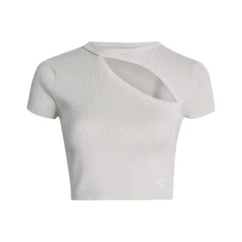 CALVIN KLEIN Crop Top Europe Version Women's Light Umber