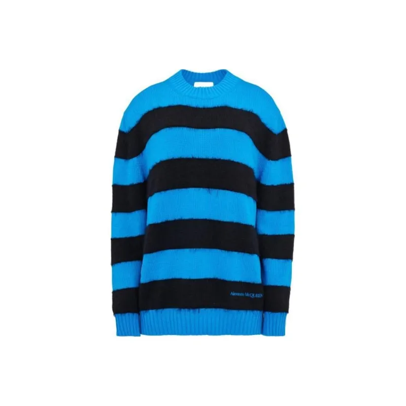 Alexander McQueen Striped Crewneck Jumper-0