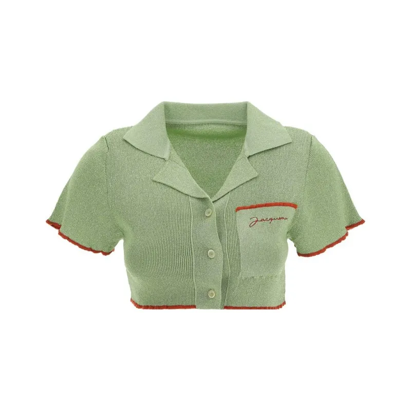 Jacquemus Crop Tops Women's Green-0