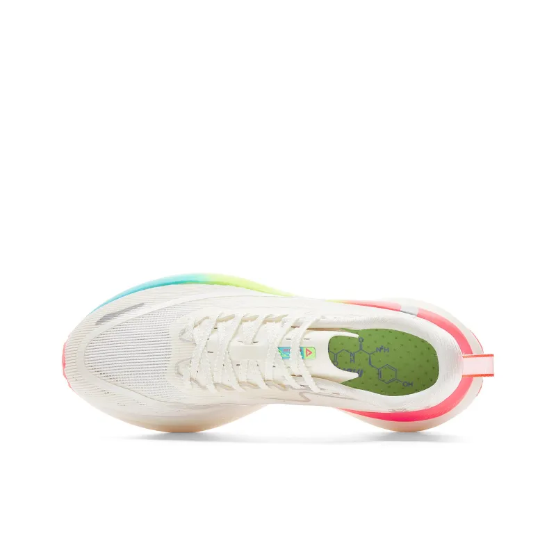 PEAK Cushioning, Abrasion Resistant, And Resilient Properties Low Top Running Shoes Men's Milk White Blue-3