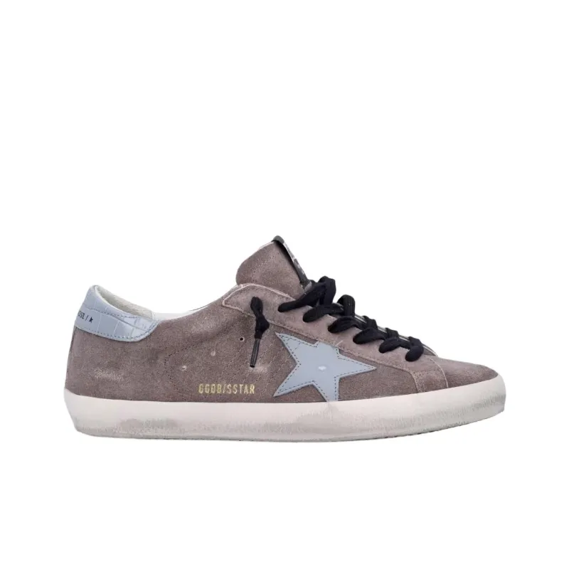 Golden Goose Super Star Cinder Quarry Silver Blue-1