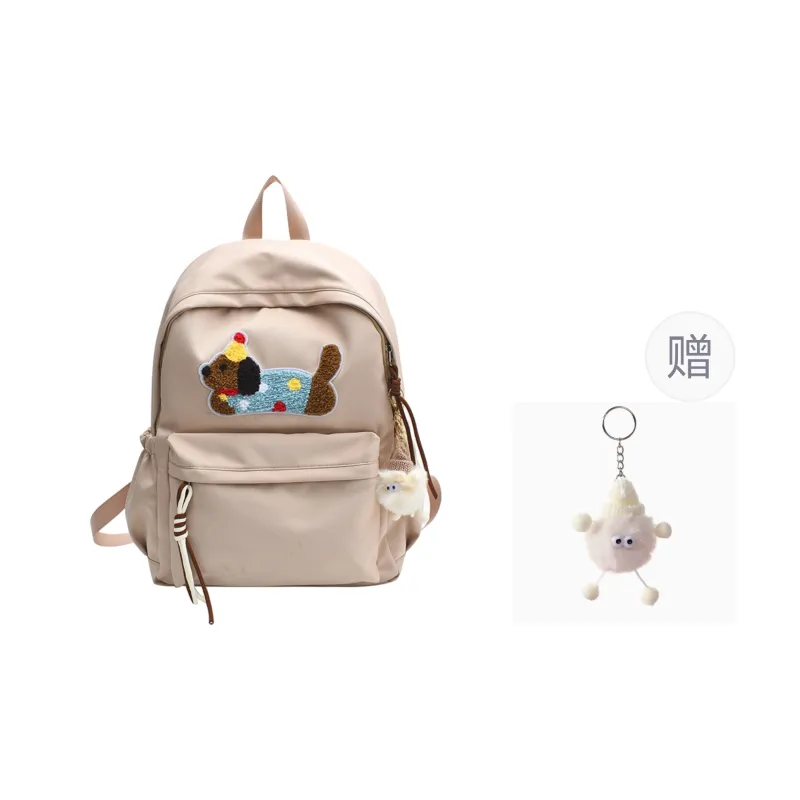 URBAN FOREST Nylon Backpack Unisex Black/Blue/Yellow/White/Pink-0