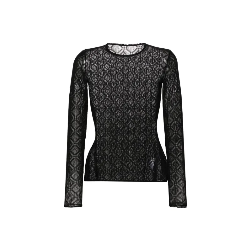 Marine Serre Moon Diamant jacquard Top-0