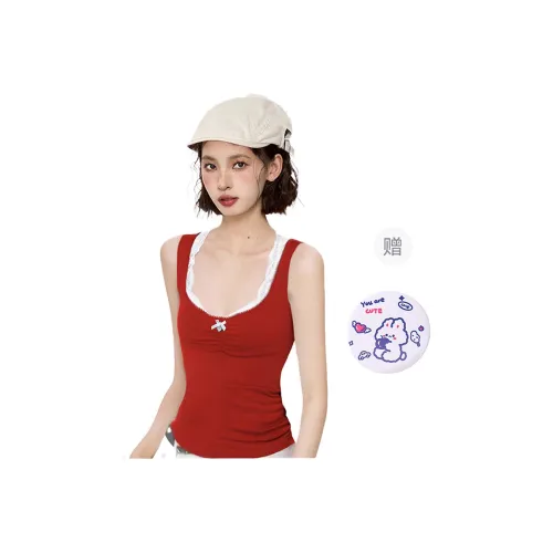 EVPGB Tank Tops Women's Red