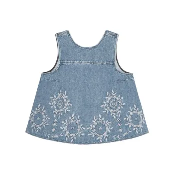 GANNI Open back Denim Top