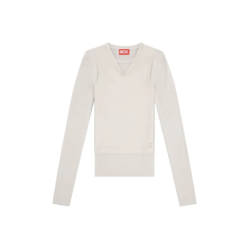 DIESEL FW24 Sweater Women's Light Gray-0