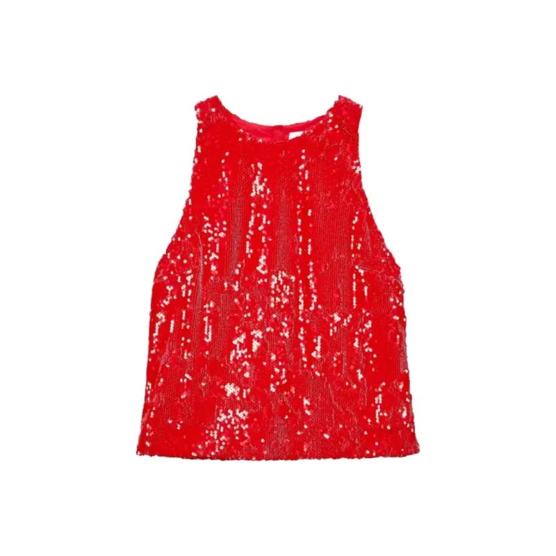 MSGM Sequinned Top-0
