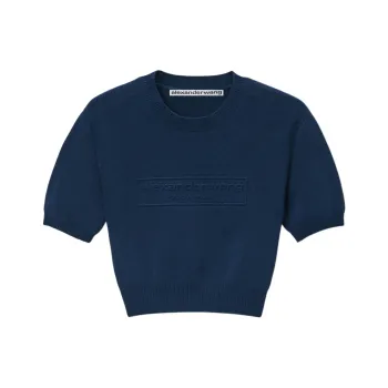 Alexander Wang Logo embossed T shirt