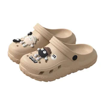 Ailise Sandal Slippers Grandma Coffee/Ivory White/Elegant Black/Cherry Blossom Pink