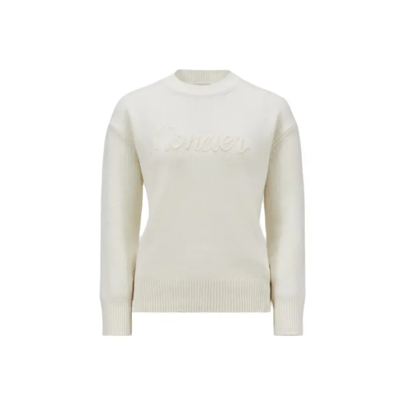 Moncler Logo Embroidered Crewneck Jumper-0