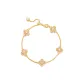 Cross-Shaped Five-Flower Bracelet