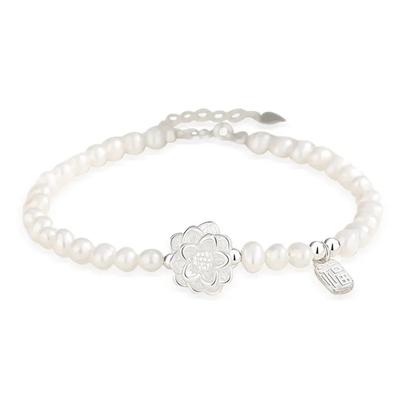 Seven Seven Silver Jewelry S999 Fine Silver Pure Silver Bracelets Women's-0