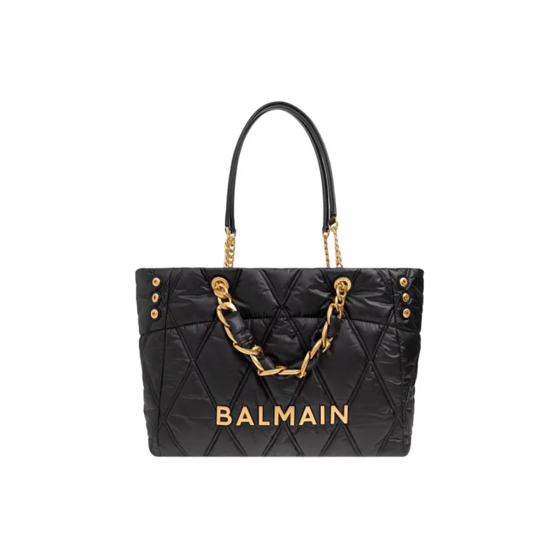 BALMAIN Logo Lettering Tote Bag-0