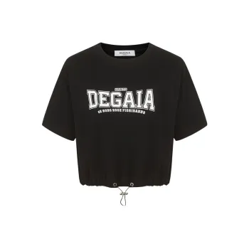 DEGAIA Drop Shoulder Sleeve T Shirt Women's