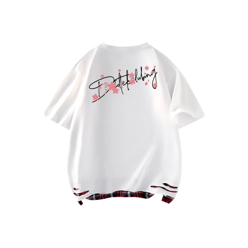 DIDTEK Drop Shoulder Sleeve Short Sleeved T Shirts Unisex-3