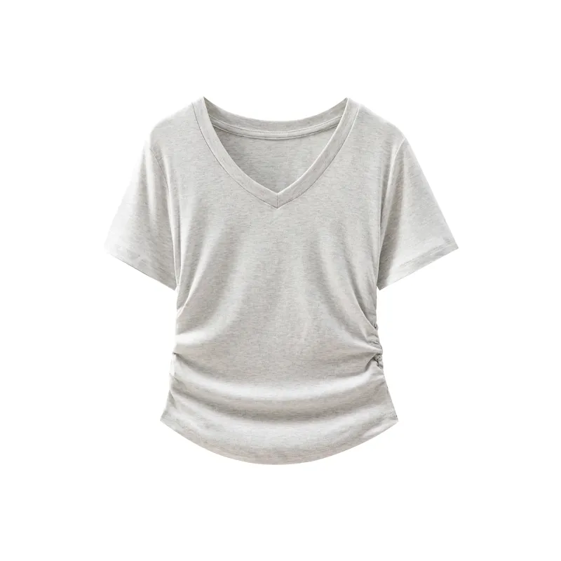 HEISU Regular T Shirt Women's Cream Yellow-18