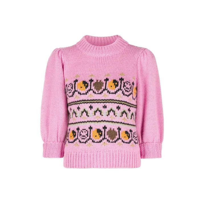 GANNI FW21 Loose Fit Sweater Women's Pink-0