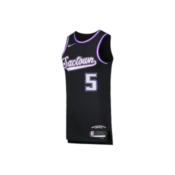 Nike Basketball Jerseys AU Player Edition Sacramento Kings De'Aaron Fox Size 5 Unisex Black