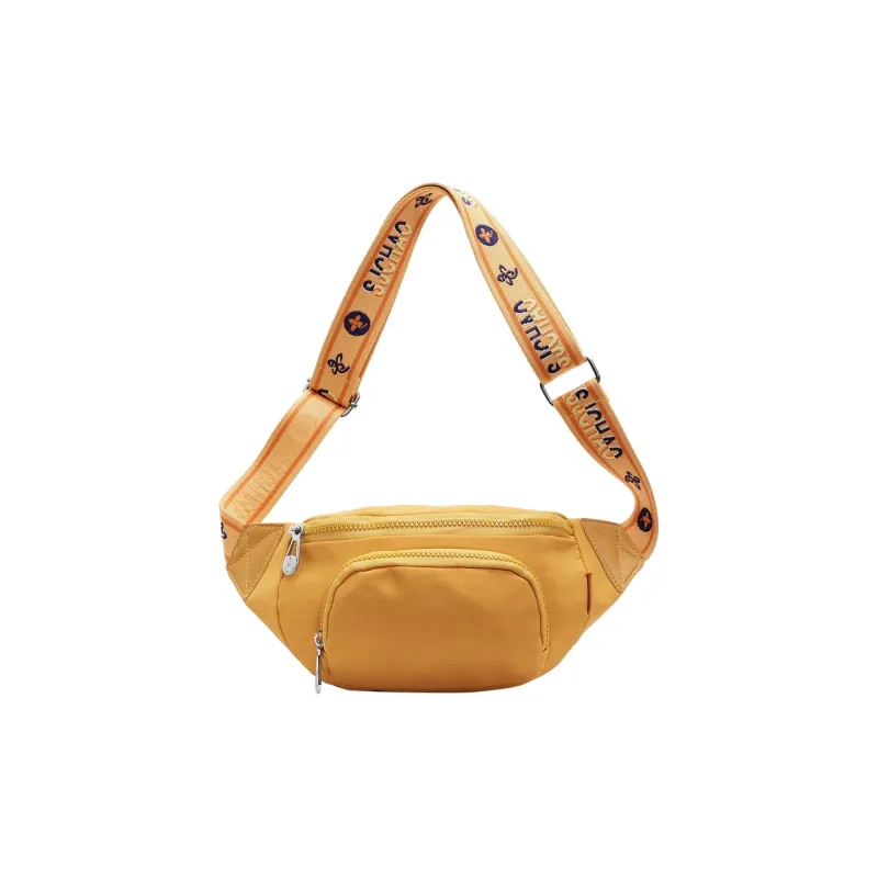 LUVISTRUE Fabric Shoulder Bag Sling Bag Cell Phone Pouch Regular Unisex White/Black/Gray/Yellow-21