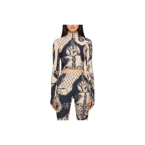 Jean Paul Gaultier Crop Tops Women's Nude