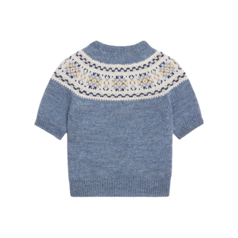 CELINE Sweater In Triomphe Fair Isle Wool-0