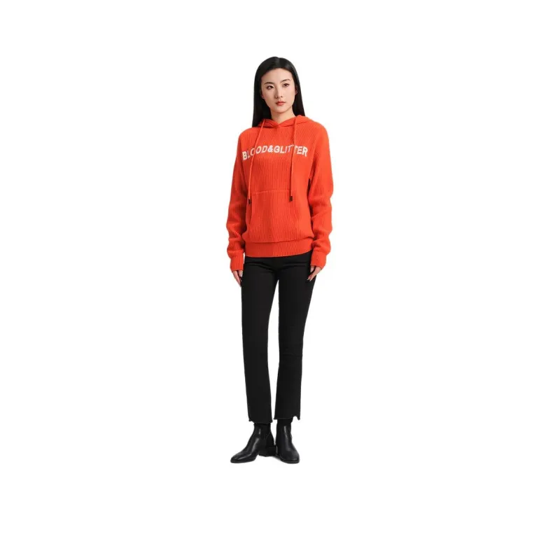 Blood Glitter Sweater Women's Orange-0