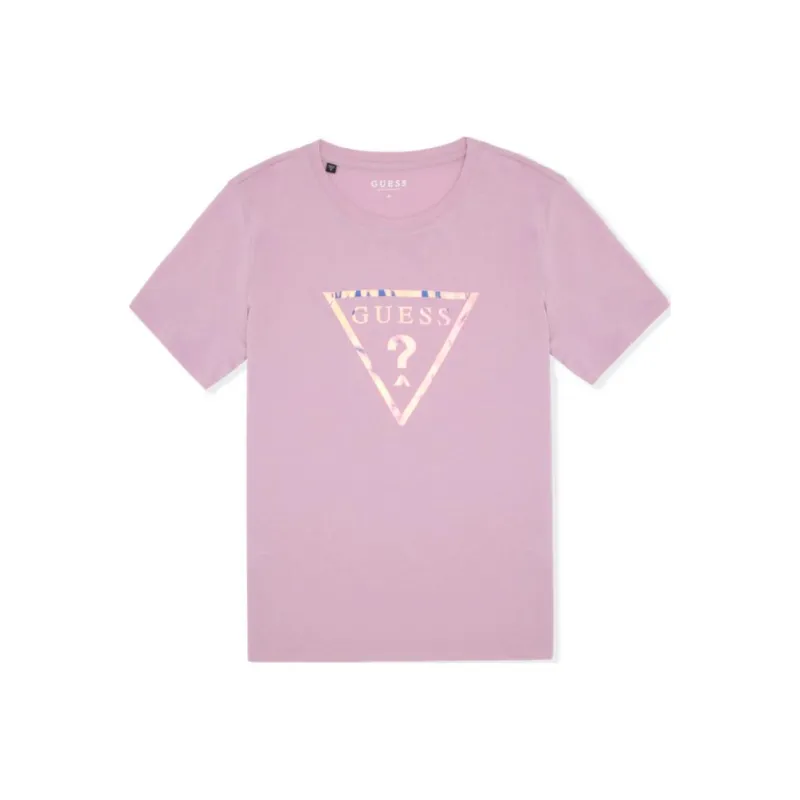 GUESS T-Shirt Women's Pink Purple-0