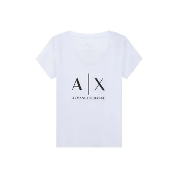 ARMANI EXCHANGEAE SS22 Regular T Shirt Women's White