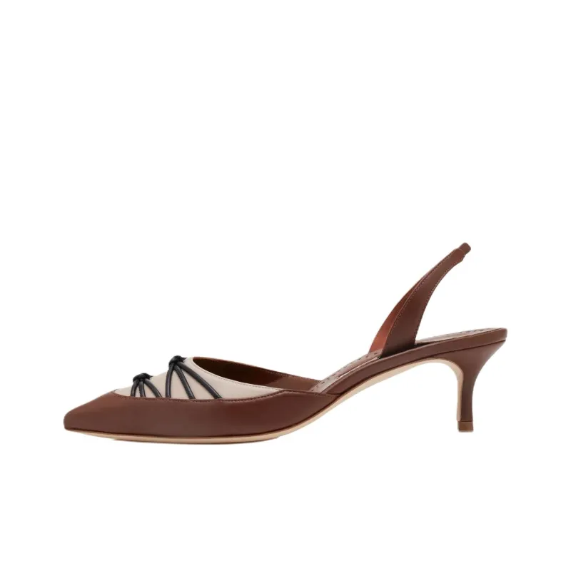 MANOLO BLAHNIK Maretsli Slim Heel High Heels 5cm Women's Brown-0