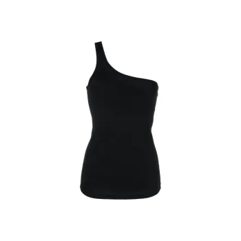 ISABEL MARANT One-Shoulder Rib-Knitted Top
