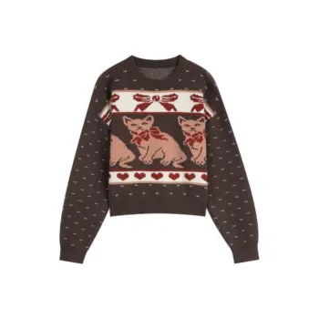 ELF SACK Sweaters Women's Vintage Coffee