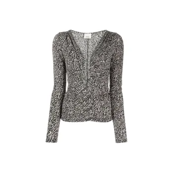 ISABEL MARANT Laura Abstract Printed Top