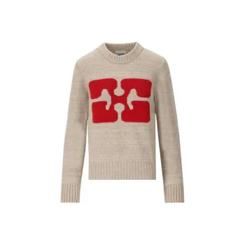 GANNI Logo intarsia Jumper