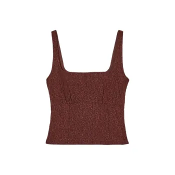 ZARA Tank Tops Women's Burgundy