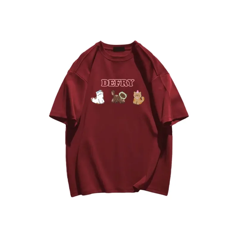 Cotton Shopping Drop Shoulder Sleeve T Shirt Unisex-10