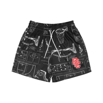 BKCXZICE Sports Shorts Unisex Black