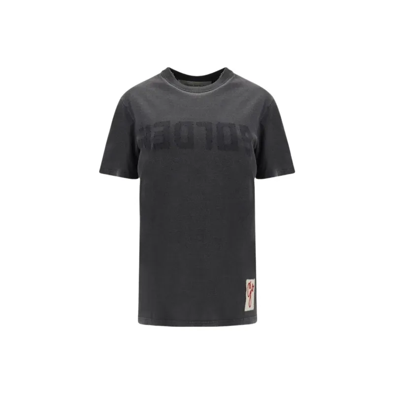 Golden Goose Logo print Crew neck T shirt-0