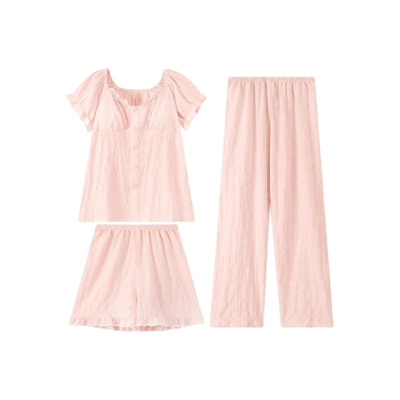 Nodos Shield Pajama Set Women's Orange Pink-0