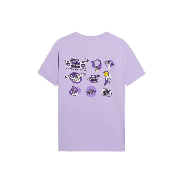 LiNing Sports Trend Series T Shirt Women's Lavender-0