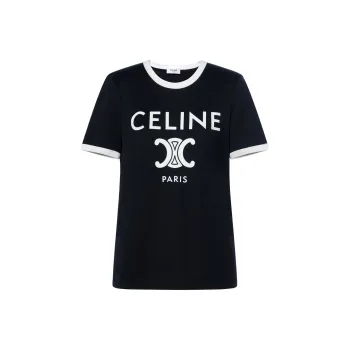 CELINE Paris T SHIRT In Cotton Jersey