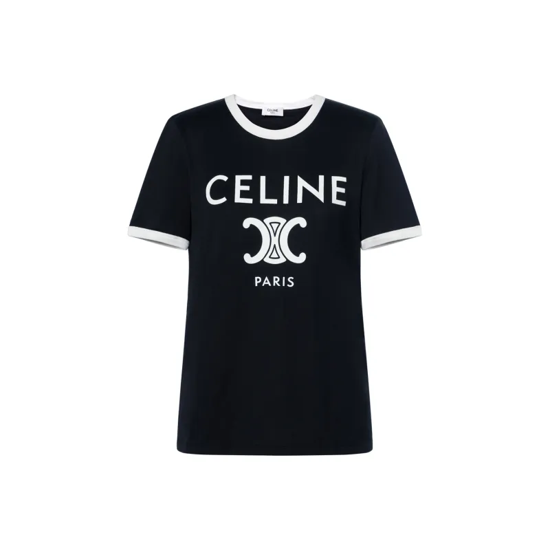 CELINE Paris T SHIRT In Cotton Jersey-0