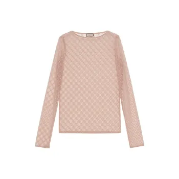 GUCCI Gg Star Tulle Top Beige