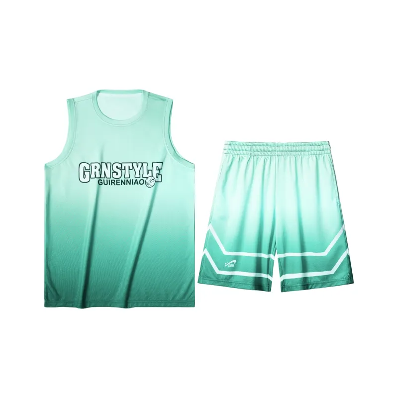 K bird Basketball Suit Unisex Green-0