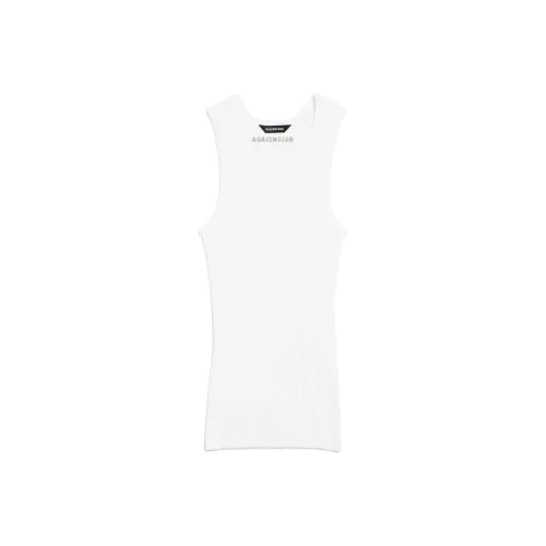 Balenciaga SS25 Tank Tops Regular Fit Women's White