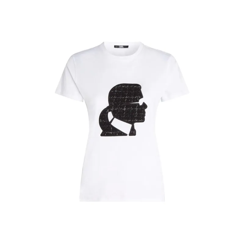 KARL LAGERFELD Profile Crew-neck T-shirt-0