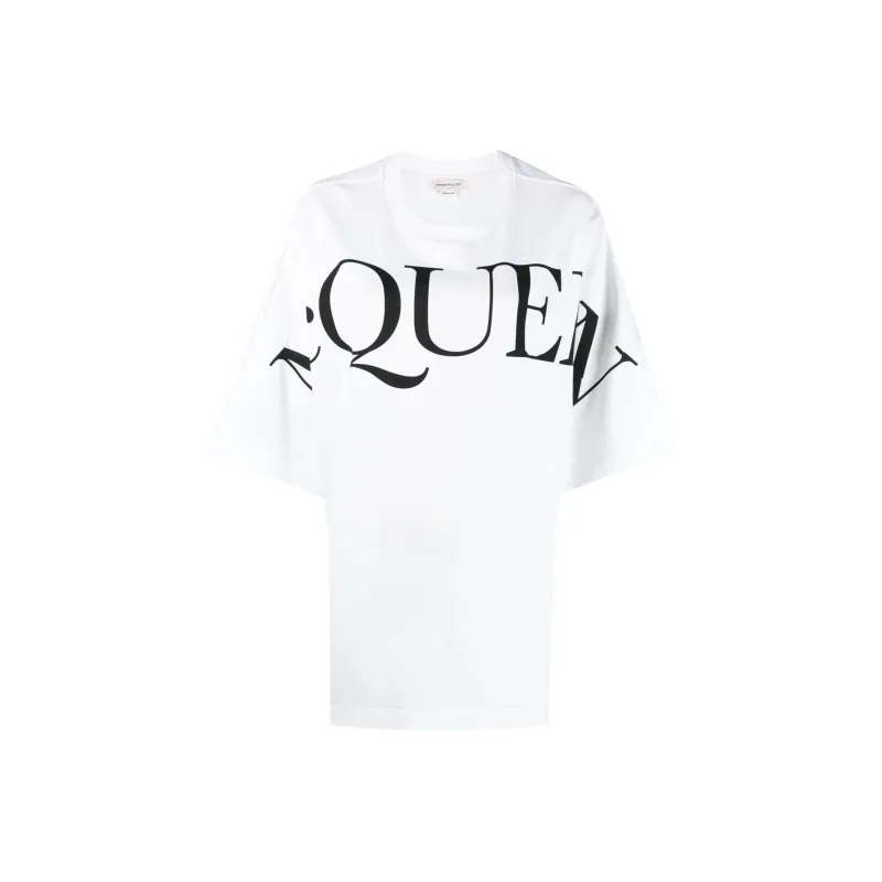 Alexander McQueen Logo Printed Crewneck T Shirt-0