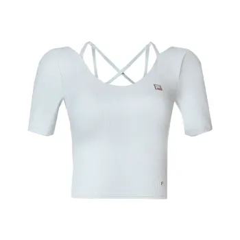 FILA Regular T Shirt Women's Bean Gray Blue