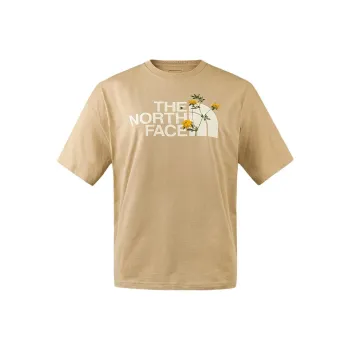 THE NORTH FACE Drop Shoulder Sleeve T Shirt Women's Khaki