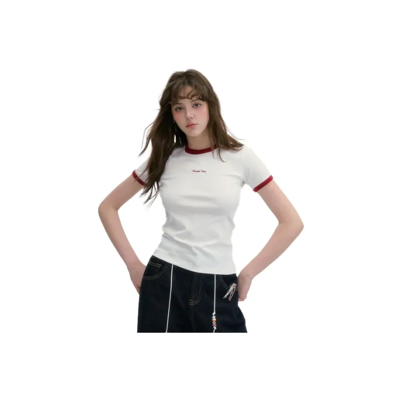 Guuka Hero Set in Sleeve T Shirt Women's White-3