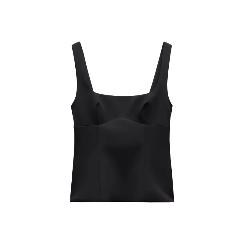 ZARA Tank Tops Women's Black-0